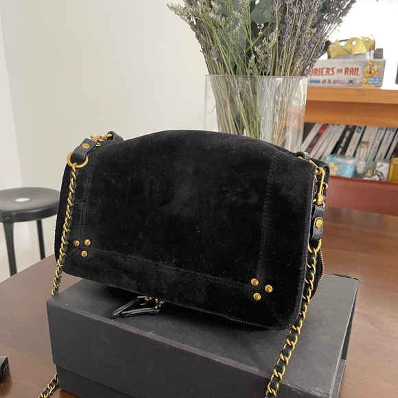 Jérôme Dreyfuss Bag Model Bobi velvet Black - Picture 1 of 5